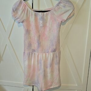 Pastel Tie-Dye Smocked Romper